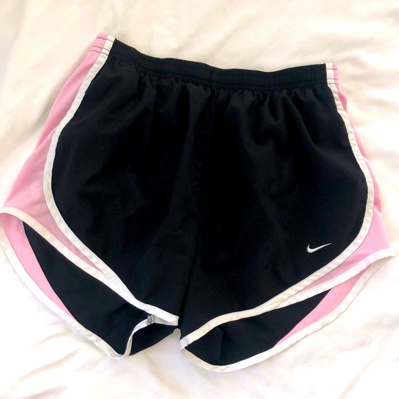 Nike Dri-fit pink and black running shorts - Picture 1 of 3